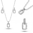 Rectangle Link CZ Set — 4
