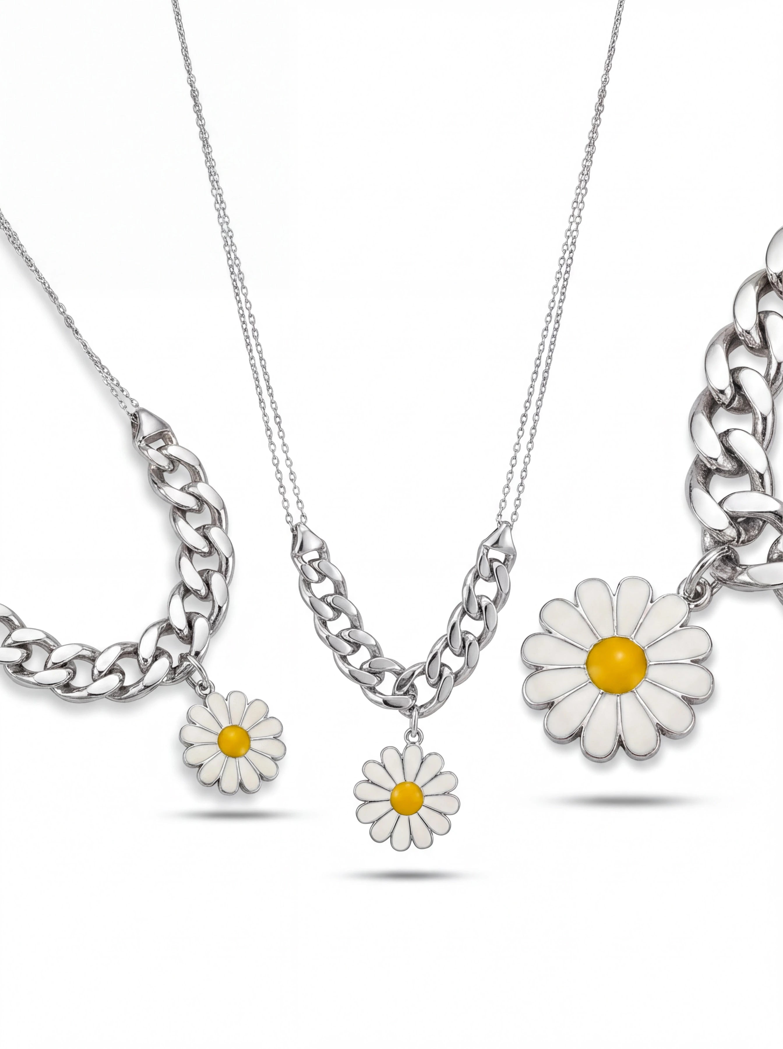 Daisy Curb Necklace — 4