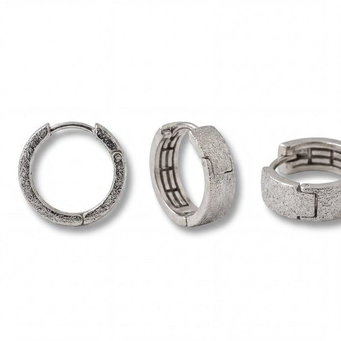 Textured Hoop Earrings — 4
