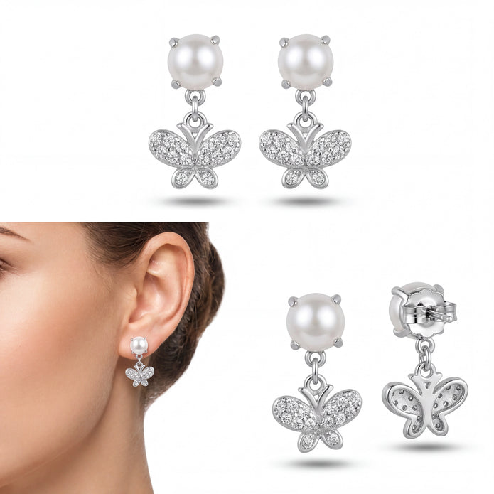 Pearl Butterfly Drops — 4