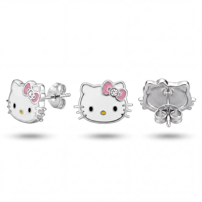 Kitty Enamel Studs — 4