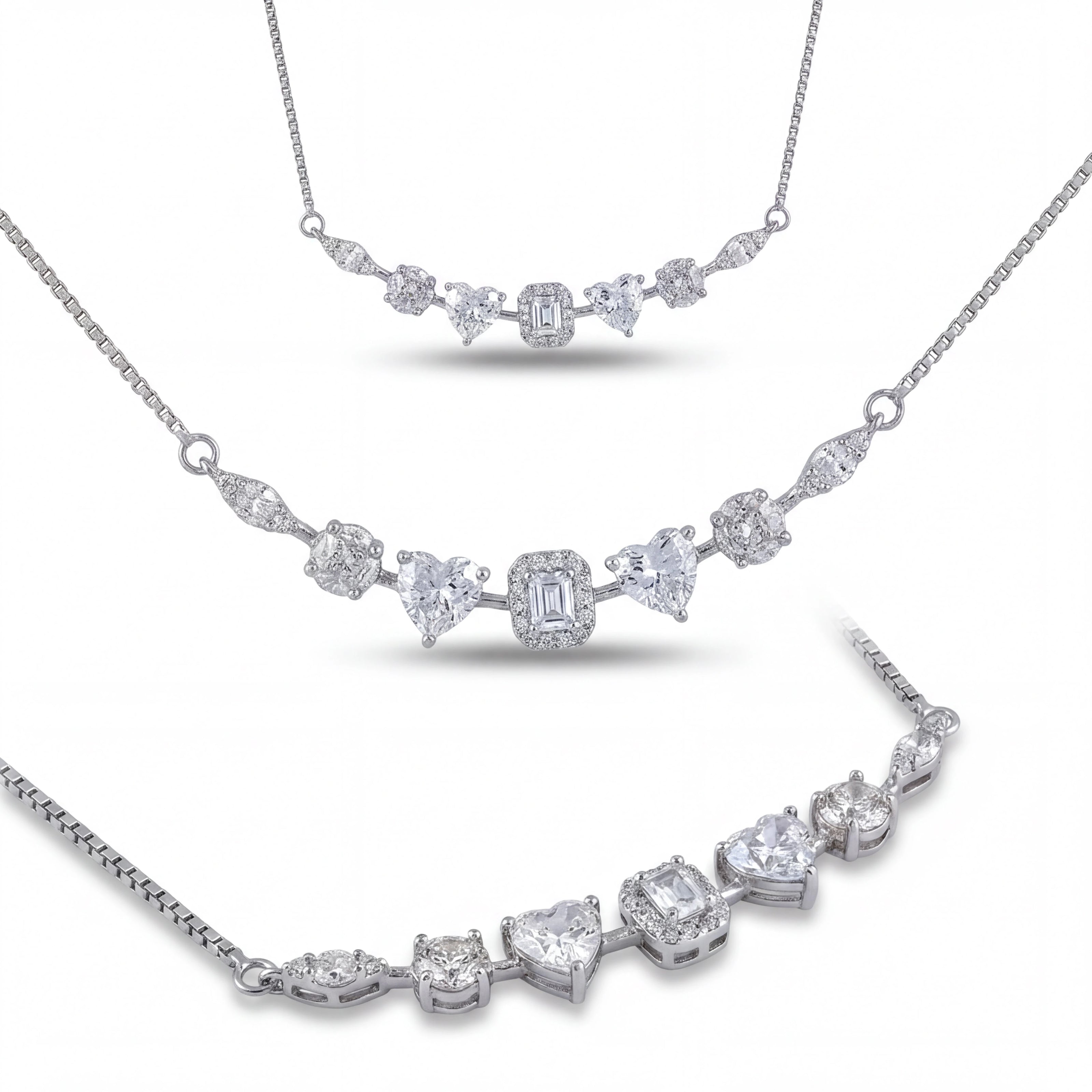 Mixed-Cut Sparkle Necklace — 4