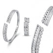 CZ Baguette Cuff Bracelet — 4