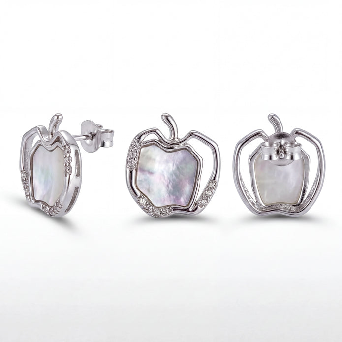 Pearl Apple Studs — 4
