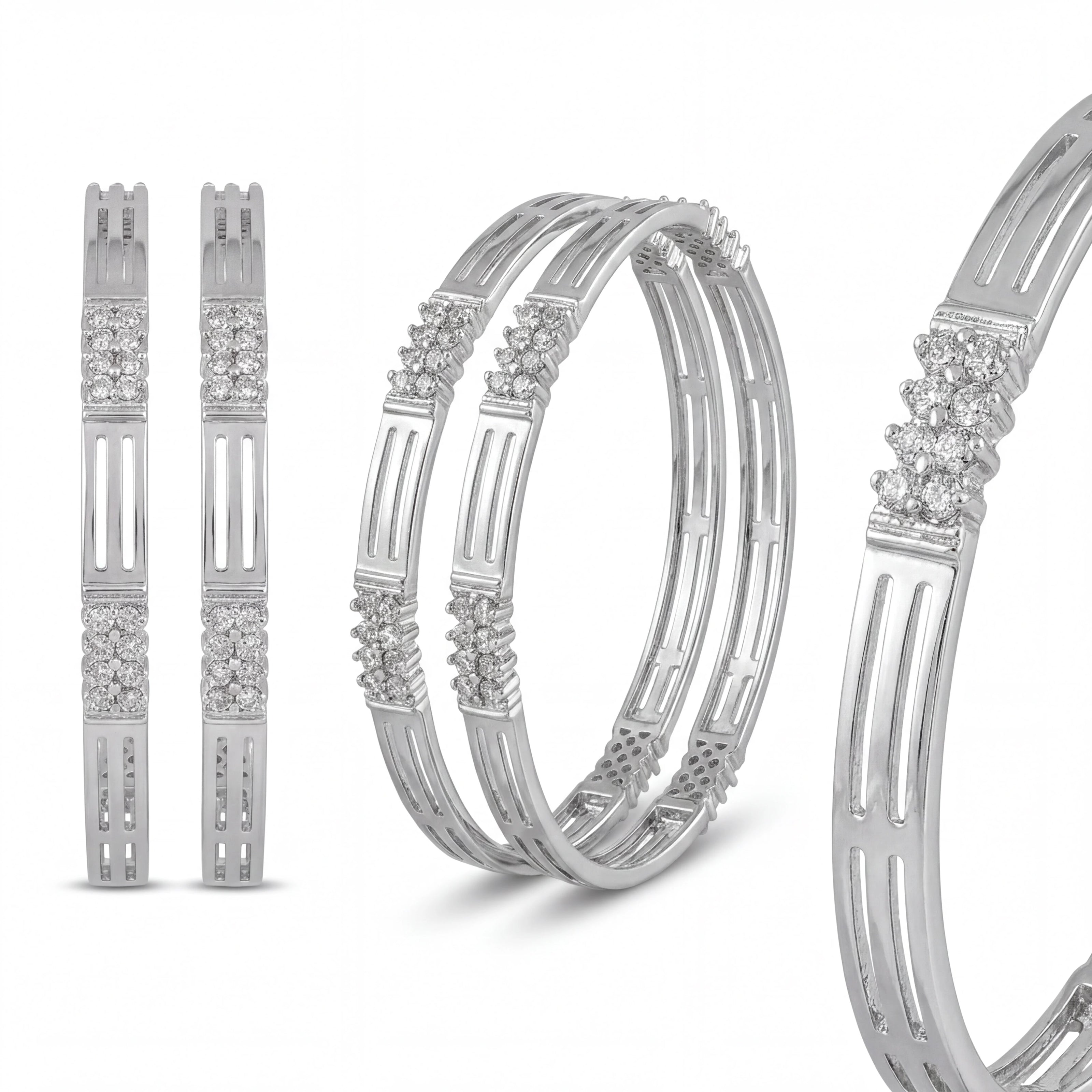 CZ Cutwork Bangles — 4