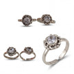 CZ Floral Toe Rings — 4