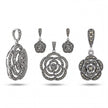 Marcasite Floral Set — 4