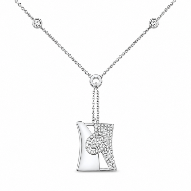 Dual Tone CZ Necklace