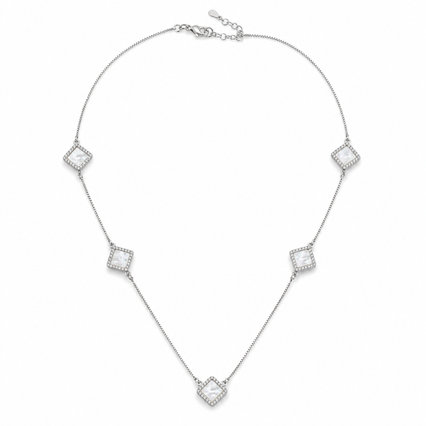 Mother-of-Pearl Station Necklace