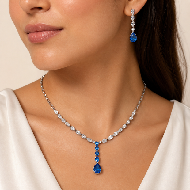 Aqua Teardrop Set