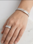 CZ Baguette Cuff Bracelet