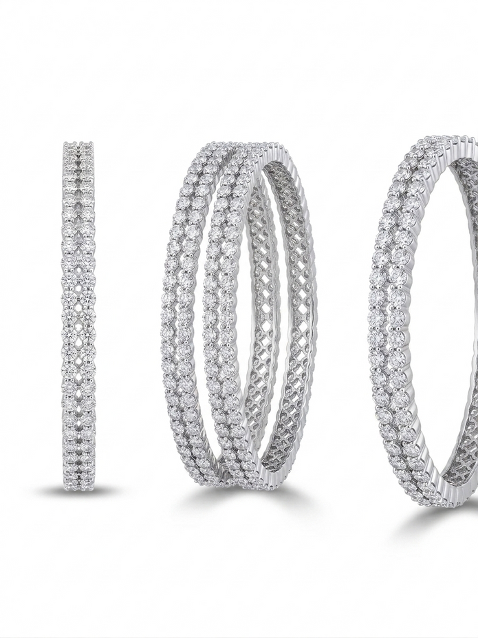 Double Row Sparkle Bangles