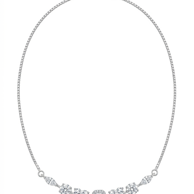 Mixed-Cut Sparkle Necklace