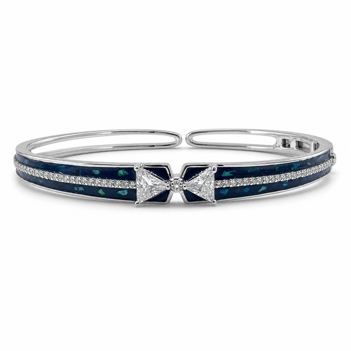 Opal Bow Bangle