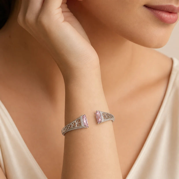 Pink Zirconia Bangle