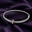 Pave Diamond Nail Bangle